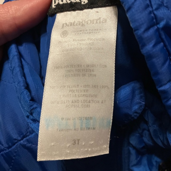 Patagonia Kids Royal Blue Quilted Puffer Jacket - Picture 3 of 3